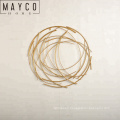 Mayco New Design Gold Metal Flower Wall Decor for Home Decor